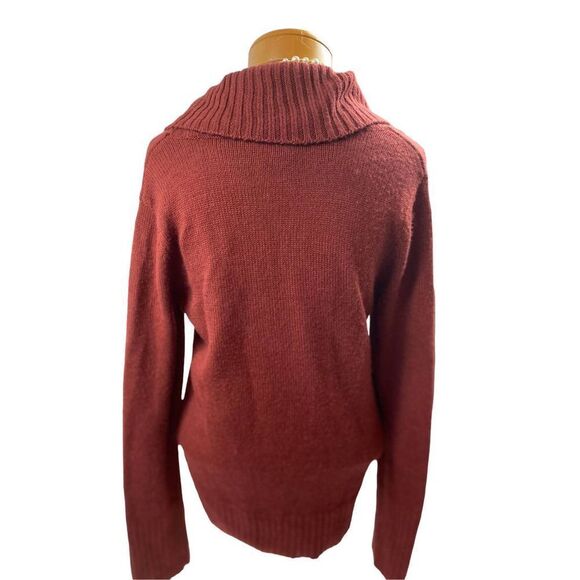 Lena Jeans rustic red sweater size M - Picture 3 of 5